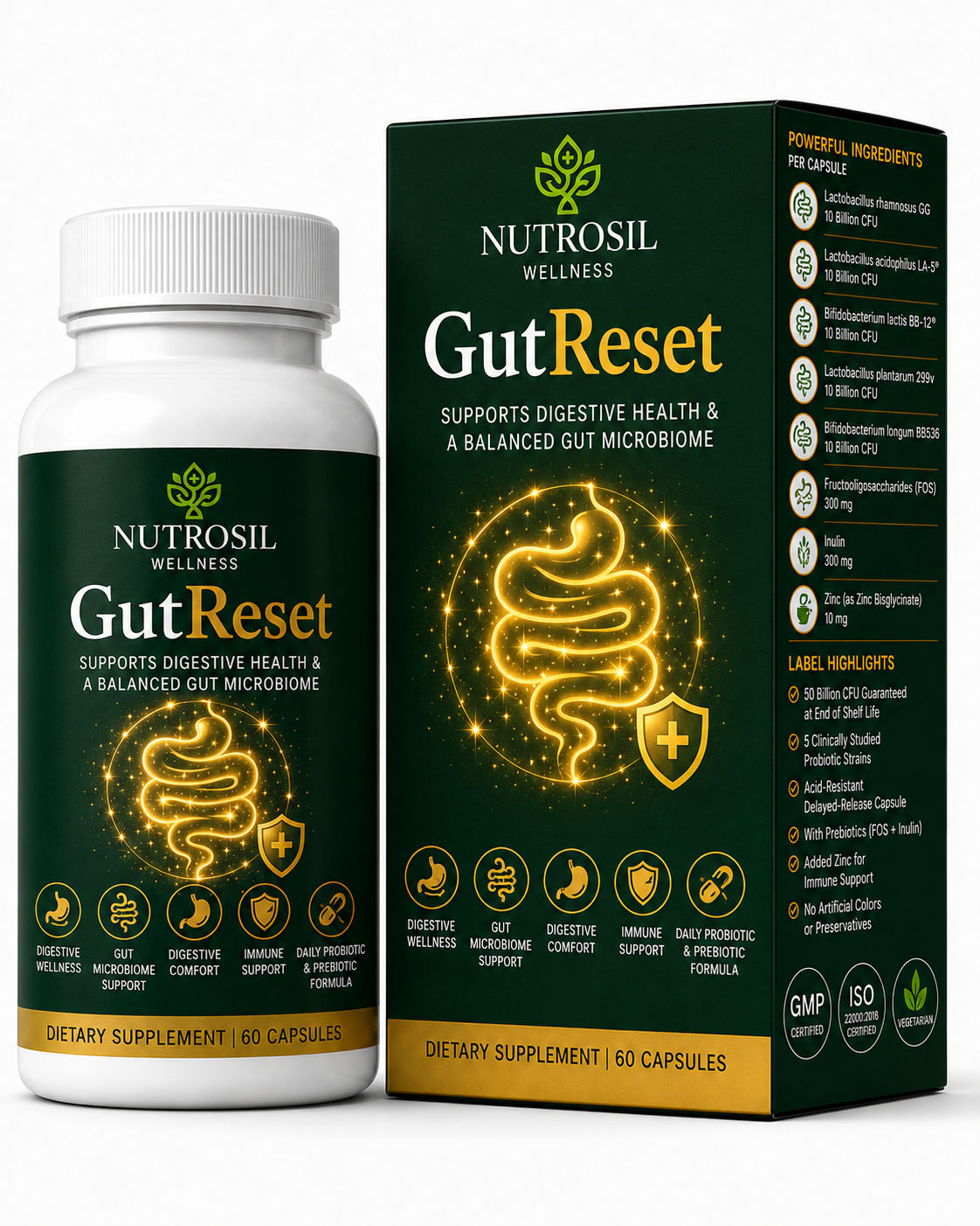 Nutrosil GutReset Gut Health & Probiotics