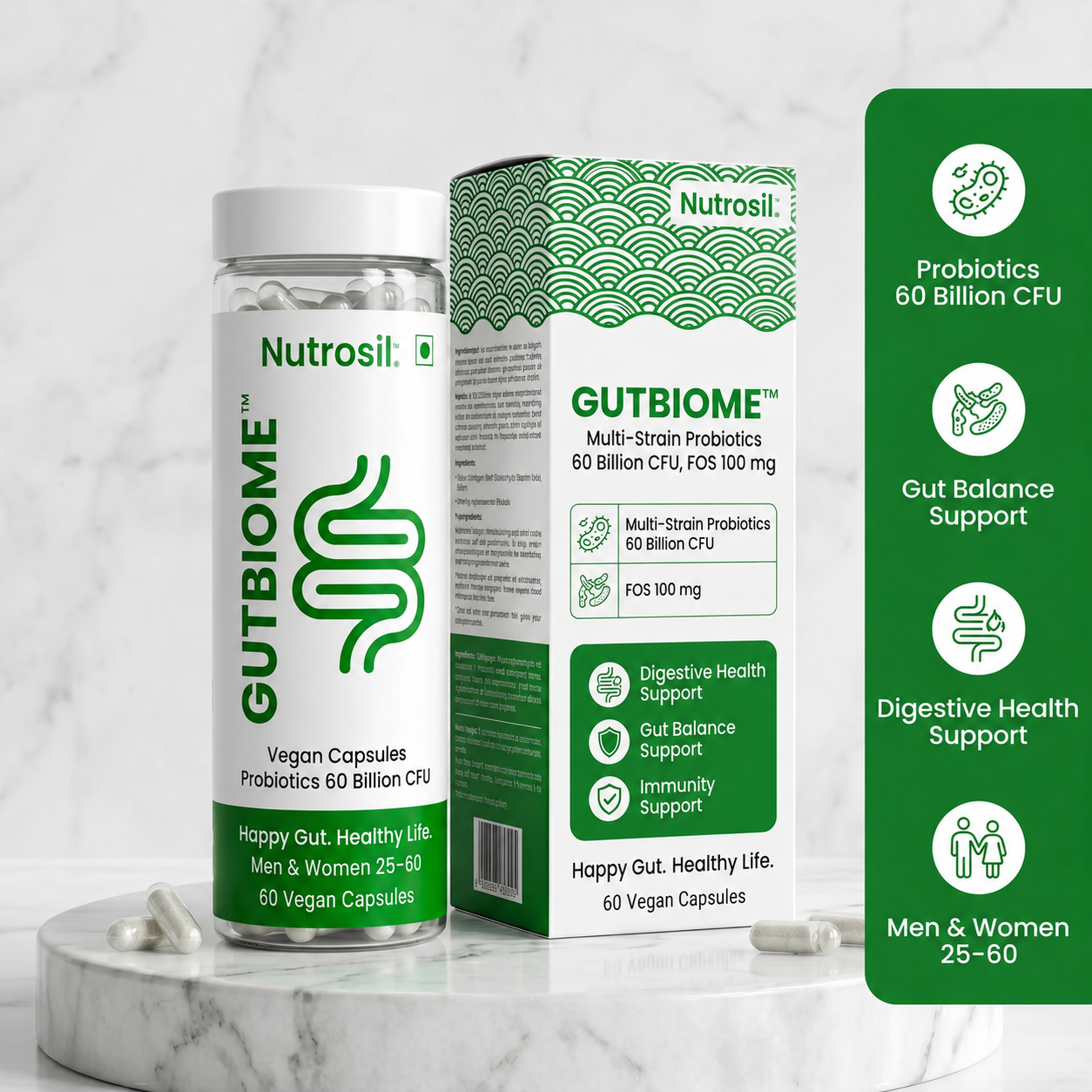GUTBIOME Probiotics 60 Billion CFU